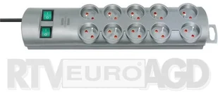 Brennenstuhl Listwa zasilająca PRIMERA LINE 10, 2 m SREBRNA 144103 (114103) - Listwy zasilające - miniaturka - grafika 4