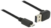 Kable USB - Delock Kabel USB Cable EASY-USB 2.0-A male up/down angled USB 2.0 micro-B (83535) - miniaturka - grafika 1