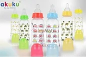 Butelki dla niemowląt - Akuku Butelka Dekorowana 250 ml A0005 - miniaturka - grafika 1