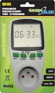 GreenBlue GreenBlue Timer programator GB105 automatyczne włączanie GB105 - Pozostałe akcesoria sieciowe - miniaturka - grafika 3