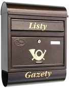 Skrzynki na listy - Euroskrzynki Skrzynka pocztowa miedziana PD-T8/T-M - miniaturka - grafika 1