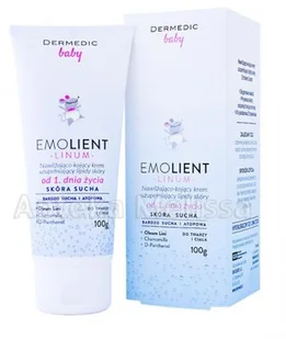 Dermedic EMOLIENT LINUM Baby Nawilżająco-kojący krem uzupełniający lipidy skóry - Kremy dla dzieci - miniaturka - grafika 2