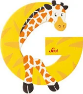 Sevi drewniana literka, Żyrafa G - Wyposażenie pokoiku dziecięcego - miniaturka - grafika 2