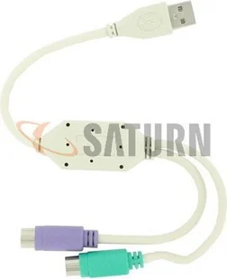 4World Konwerter 2 porty PS2 (klawiatura i mysz) na port USB (01421) - Kable komputerowe i do monitorów - miniaturka - grafika 2