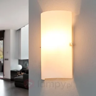 Lampenwelt Półokrągła szklana lampa ścienna SIDRA - Lampy ścienne - miniaturka - grafika 6