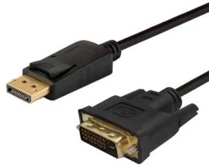 Savio Kabel CL-106 DisplayPort DVI-D M-M 1,8m czarny CL-106 - Kable komputerowe i do monitorów - miniaturka - grafika 3