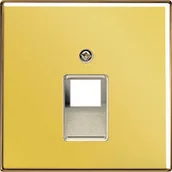 Wyłączniki światła i elektryczne - Jung Pytka centralna RJ11/RJ45, 1-krotna - 24 Karat Zoto - miniaturka - grafika 1