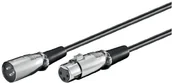 Kable - Wentronic Przewód 2.0 m XLR 3-POL. Wtyk XLR  3-POL. XLR sprzęgła, czarny 50715-GB - miniaturka - grafika 1
