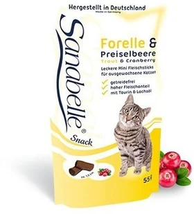 Sanabelle Snack Pstrąg & Borówka 55G - Suplementy i witaminy dla kotów - miniaturka - grafika 2