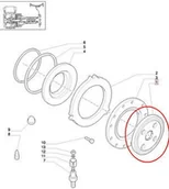 Części i akcesoria do maszyn rolniczych - CNH TARCZA HAMULCOWA 47126358 - miniaturka - grafika 1
