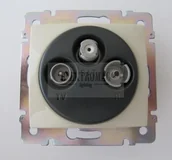 Gniazdka elektryczne - Legrand Valena GNIAZDO TV-RD-SAT (PRZELOT.) 774337 - miniaturka - grafika 1