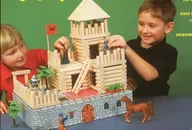 Klocki - Walachia Fort rycerski Drewniane belki do składania - miniaturka - grafika 1