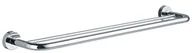 Wieszaki łazienkowe - Emco 456100160 podwójny uchwyt na ręcznik kąpielowy Rondo 2 600 MM, chromowany 456100160 - miniaturka - grafika 1