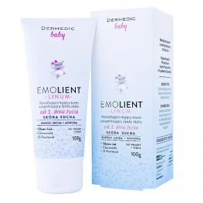 Dermedic EMOLIENT LINUM Baby Nawilżająco-kojący krem uzupełniający lipidy skóry - Kremy dla dzieci - miniaturka - grafika 3