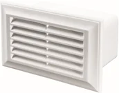 Wentylatory przemysłowe - Vents Kratka wentylacyjna 60 x 120 mm biała - miniaturka - grafika 1
