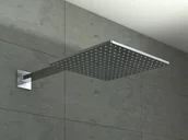 Deszczownice - Kohlman Q25 deszczownica kwadratowa 25x25 z ramieniem sufitowym chrom Q25 + CQ - miniaturka - grafika 1