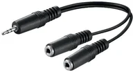 Kable - Wentronic AUDIO/VIDEO przewód (3,5 mm wtyczka stereo 2 X 3,5 MM Mono sprzęgła) 0,2 m 50465-GB - miniaturka - grafika 1