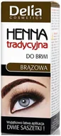 Akcesoria i kosmetyki do stylizacji brwi - Delia Henna tradycyjna do brwi i rzęs brązowa - miniaturka - grafika 1