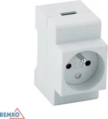 Gniazdka elektryczne - Bemko Sp. z o.o. GNIAZDO FS16 16A A17-FS16 - miniaturka - grafika 1