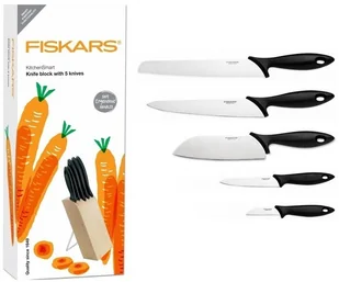 Fiskars Zestaw 5 noży w bloku Kitchen Smart 14.99zł 9.99zł (1023782 (1004931)) - Noże kuchenne - miniaturka - grafika 3