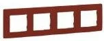 Legrand Niloe Ramka czterokrotna czerwona 665024 - Klawisze i ramki - miniaturka - grafika 3