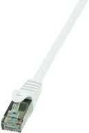 Kable miedziane - LogiLink Kabel sieciowy CP2011S CAT 6 F/UTP AWG 26/7 RJ45 0.25 m Biały - miniaturka - grafika 1