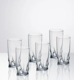 Bohemia Crystalite s.r.o QUADRO SZKLANKA WYSOKA LONG 350 6szt 9K7/2K936/0/99A44/350-669 tumbler - Kryształy - miniaturka - grafika 2