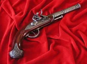 Repliki - broń - Hiszpania DAWNY PISTOLET Z XVIII w Z ZAMKIEM SKAŁKOWYM - miniaturka - grafika 1