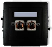 Gniazdka elektryczne - Karlik 12DGG-3Mechanizm gniazda głośnikowego pojedynczego (typu banan - czerwony - miniaturka - grafika 1