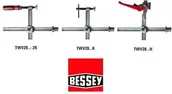 Imadła i ściski - Bessey ERDI Przyrząd mocujący do stołów spawalniczych z regulowanym wysię (TWV28-30-17-2K) - miniaturka - grafika 1