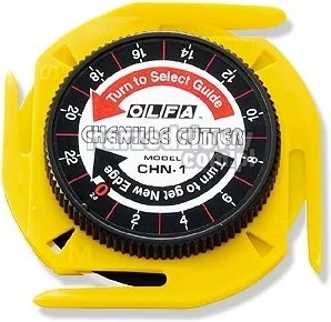 OLFA nóż z ostrzem krążkowym 60mm specjalny Chenille CHN-1 (produkt wysyłamy w 2 - Nożyce i noże - miniaturka - grafika 2