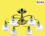Lampy sufitowe - Kaja Żyrandol K-MA03812C-6 z serii LEONA - miniaturka - grafika 1