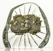 Kryształy - Crystal Julia Skałka przycisk kryształ grawer Szopka Betlejemska 2959) - miniaturka - grafika 1