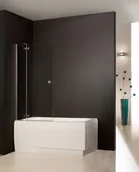 Parawany nawannowe - Sanplast Parawan nawannowy 90x150cm PW2/FREE-90-S profil chrom/błyszczący, wzór - miniaturka - grafika 1