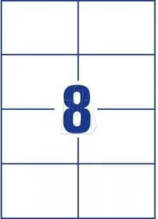 Avery Zweckform Etykiety uniwersalne trwałe A4 105 x 74mm 100 arkuszy Zweckform 3427 - Etykiety samoprzylepne i bloki etykiet - miniaturka - grafika 3