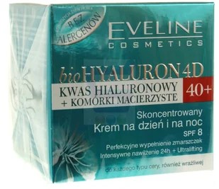 Eveline Biohyaluron 4D Skoncetrowany krem na dzień i na noc 40+ SPF8 50 ml - Kremy do twarzy - miniaturka - grafika 6