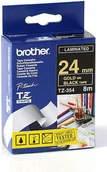 Etykiety do drukarek - Brother Taśma TZ-354 TZe354 do seri PT 24mm - miniaturka - grafika 1