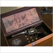 Repliki - broń - Hiszpania PIĘKNY COLT PEACE MAKER Z 1873 DREWNO + NABOJE - miniaturka - grafika 1