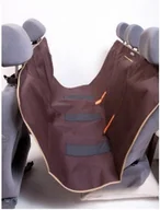 Sprzęt podróżny i transportery dla psów - Kardiff Kardimata Anti Slip Z Zamkiem (Podstawowa) 133X157 Brązowa - Mata Samochodowa Na Tylne Fotele - miniaturka - grafika 1