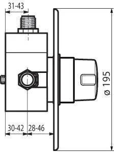Delabie Tempomix 790927 - Baterie podtynkowe - miniaturka - grafika 2