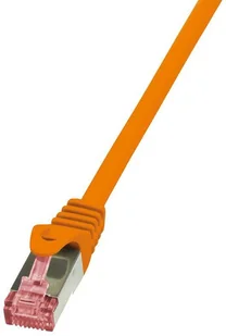 LogiLink Kabel sieciowy CQ2038S CAT 6 S/FTP AWG 27/7 RJ45 1 m Pomarańczowy - Patchcordy - miniaturka - grafika 2