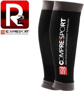 Compressport Opaska na łydki UR2 Black CZARNE - Pozostała odzież dla rowerzystów - miniaturka - grafika 2