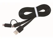 Kable USB - Gembird Kabel USB AM-> Micro-BM/ Lightning Apple 1m (CC-USB2-AMLM2-1M) - miniaturka - grafika 1