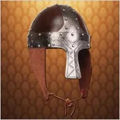 Repliki - broń - Płatnerze hiszpańscy HEŁM NORMANDZKI Z OSŁONA NOSA Z FILMU ROBINHOOD - miniaturka - grafika 1
