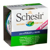Mokra karma dla kotów - Schesir Kitten dla kociąt 6 x 85 g Kurczak z aloesem - miniaturka - grafika 1