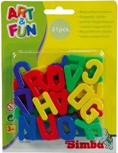 Simba Toys Wielkie litery magnetyczne - Zabawki interaktywne dla dzieci - miniaturka - grafika 2