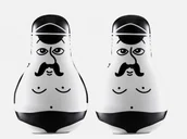 Pojemniki na przyprawy - Normann Copenhagen Friends Salt &amp;amp; Pepper Komplet (2sz) 130505 - miniaturka - grafika 1