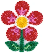 Zabawki kreatywne - Hama midi - podkładka uzupełniająca kwiatek (różowa) 299-48 - miniaturka - grafika 1