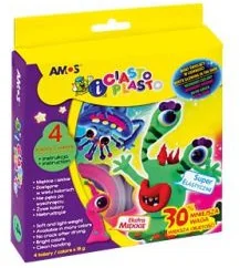 KW Trade Ciastolina 4 kolory Fluo, 1 szt. KW791 - Masy plastyczne - miniaturka - grafika 2