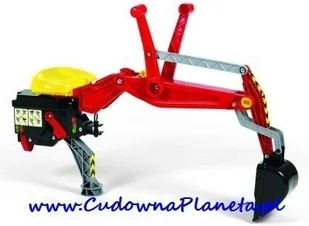 Rolly Toys Koparka Doczepiana Czerwona - Jeździki dla dzieci - miniaturka - grafika 3